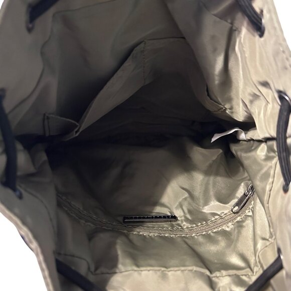 Steve Madden Bcassy Olive Orange Nylon Drawstring Backpack Sling bag Coin Pouch - Picture 6 of 7